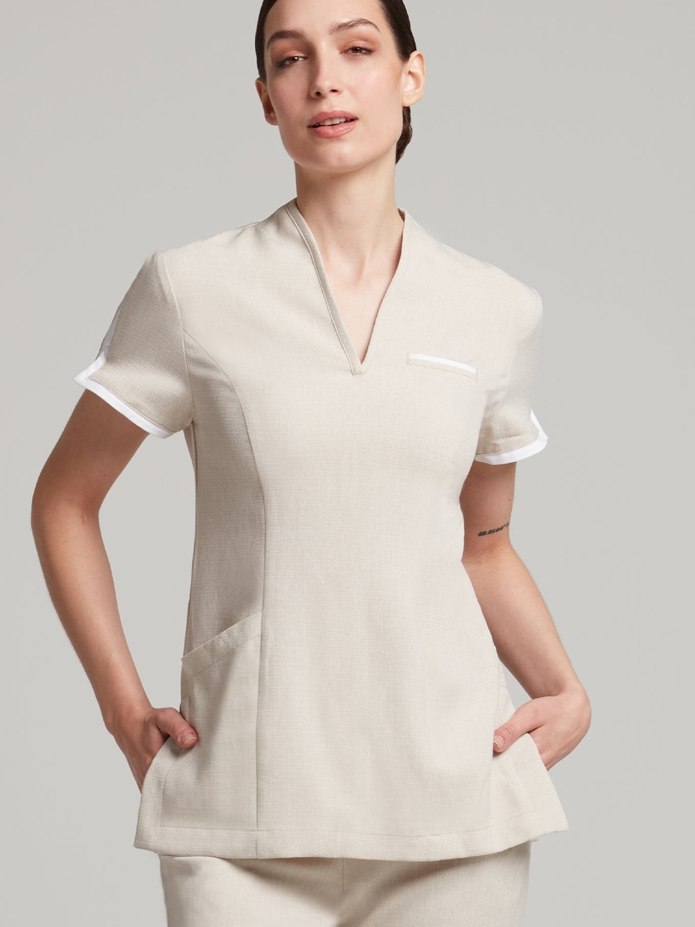 Women’s Faux Linen Maya Tunic | V-neck